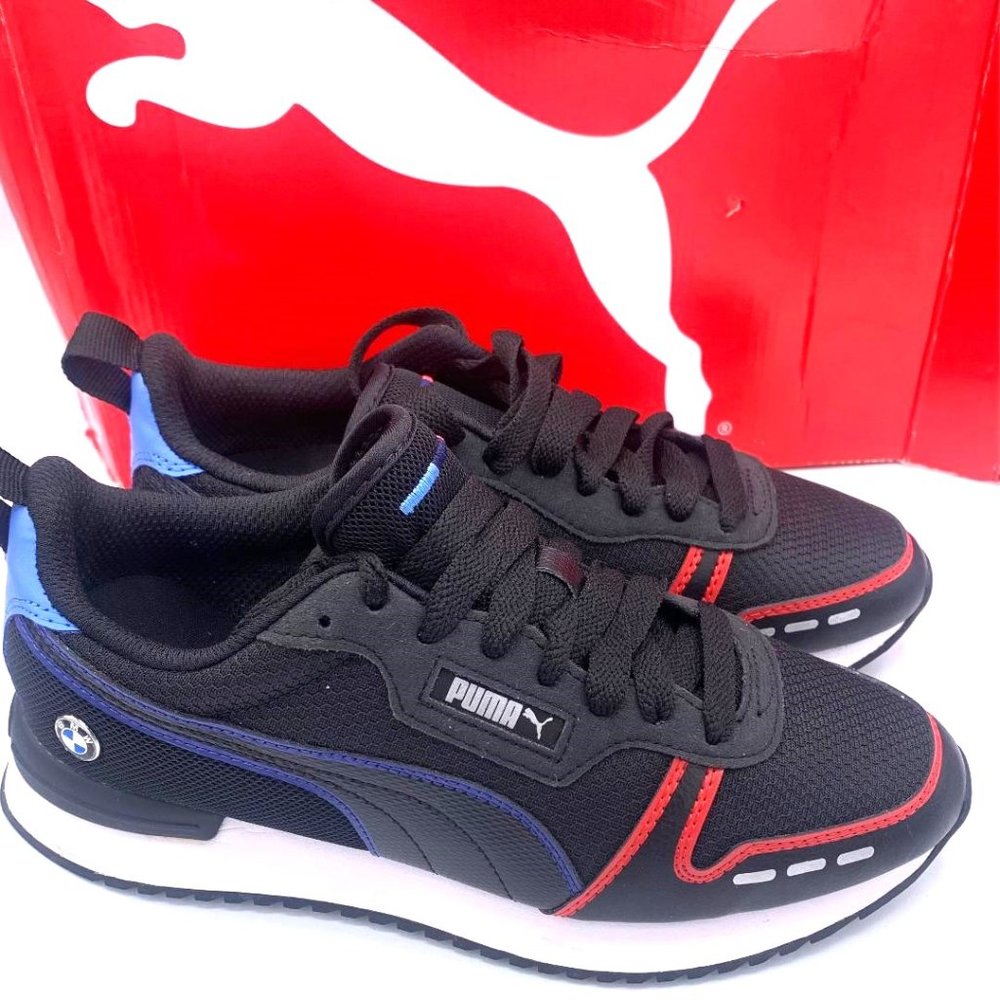 Puma Black and Red Athletic Shoes